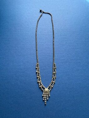 Vintage Cubic Zirconia Art Deco Style Necklace